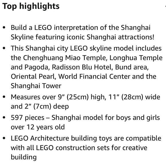 NEW! LEGO Shanghai Architecture Series (Retired) (Collectible) - Picture 7 of 13